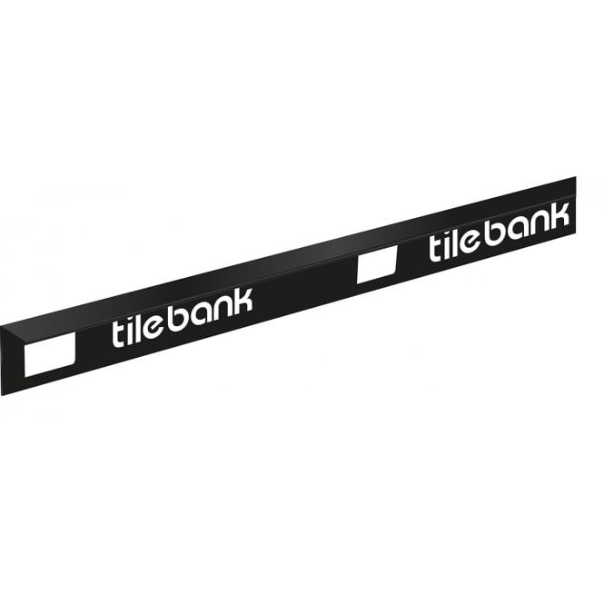 Tile Bank 10MM Matt Black Box Tile Trim 2.5M