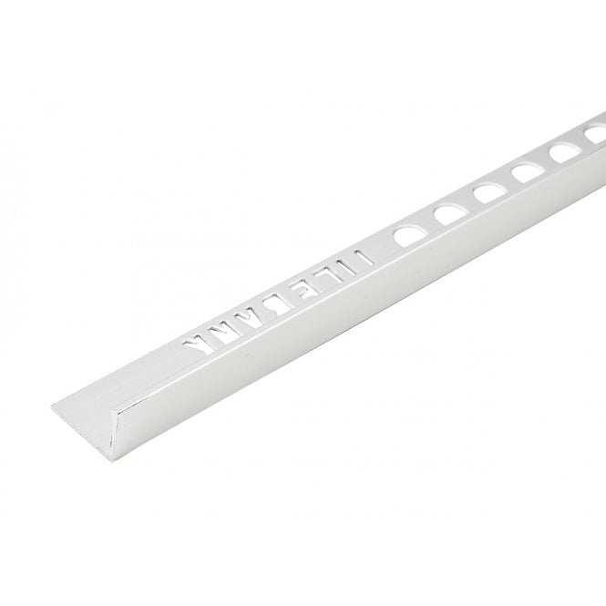 Tile Bank 10MM Square Edge Bright Silver Trim 2.5M
