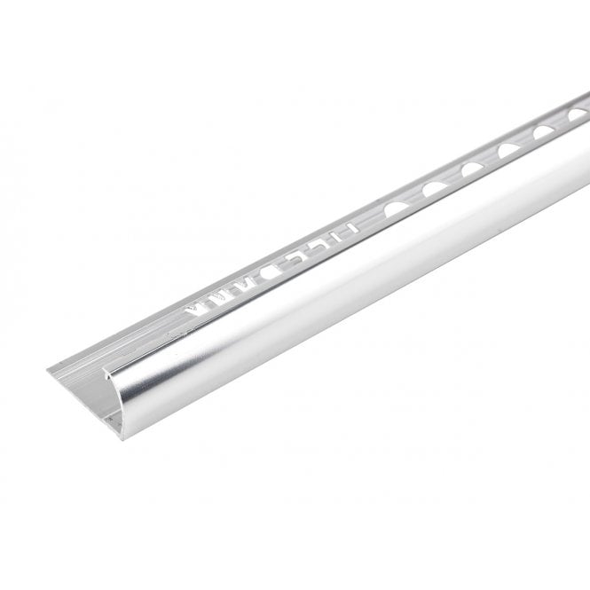 Tile Bank 15MM Round Edge Bright Silver Trim 2.5M