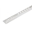 Tile Bank 15MM Square Edge Brushed Silver Trim 2.5M