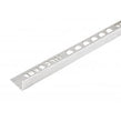 Tile Bank 15MM Square Edge Brushed Silver Trim 2.5M