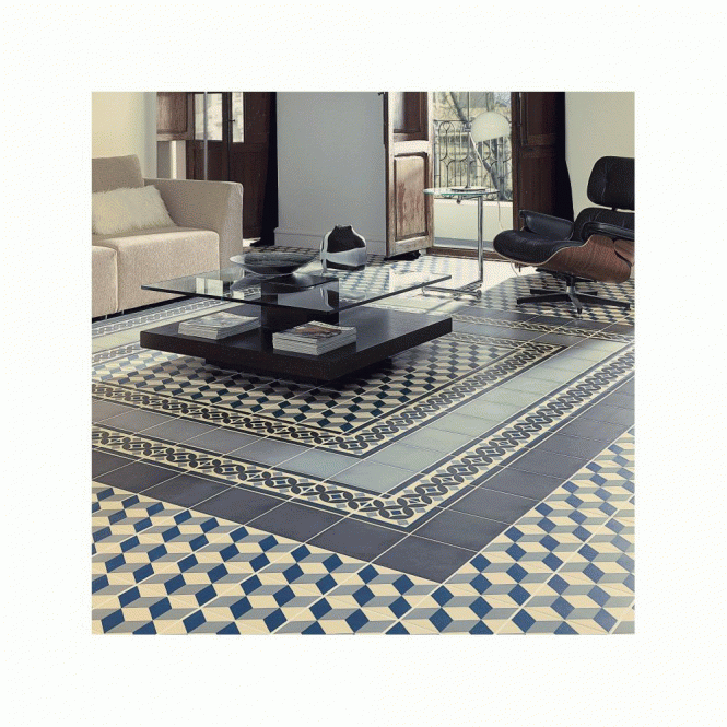 Vives 1900 Blanco 20cm x 20cm Floor Tile