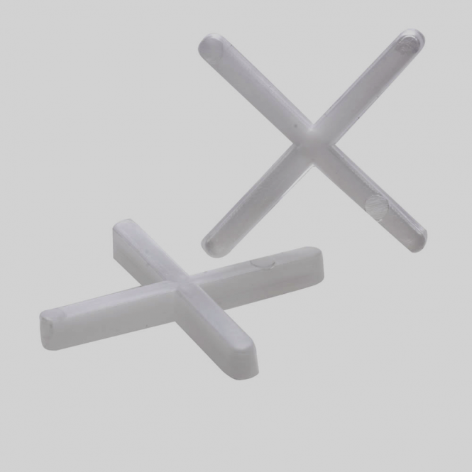 2mm Cross Shaped Tile Spacers (250 Pcs)