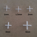 2mm Cross Shaped Tile Spacers (250 Pcs)