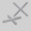 2mm Cross Shaped Tile Spacers (500 Pcs)
