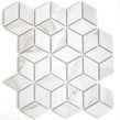 3D Calacatta Matt 30.5cm x 26.5cm Mosaic Tile