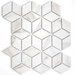 3D Calacatta Matt 30.5cm x 26.5cm Mosaic Tile