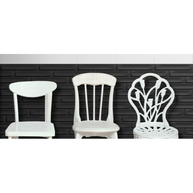3D Chic Metro Grey 6.2cm x 38.2cm Wall Tile