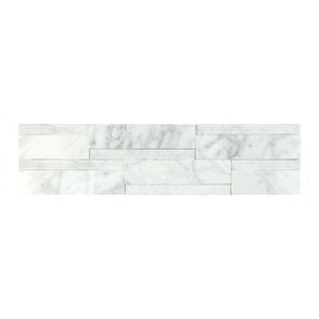 3D Convec Carrara White 10cm x 40cm Marble Tile