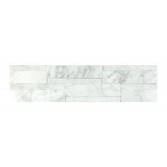 3D Convec Carrara White 10cm x 40cm Marble Tile