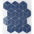 3D Gloss Buckingham Blue 30.5cm x 26.5cm Mosaic