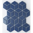 3D Gloss Buckingham Blue 30.5cm x 26.5cm Mosaic