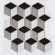 3D Gloss Mix Black 30.5cm x 26.5cm Mosaic