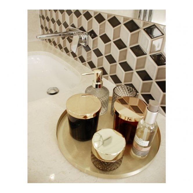 3D Gloss Mix Brown 30.5cm x 26.5cm Mosaic