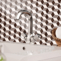 3D Gloss Mix Brown 30.5cm x 26.5cm Mosaic