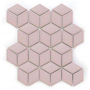 3D Gloss Pink 30.5cm x 26.5cm Mosaic