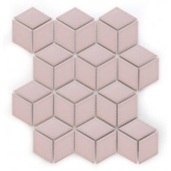 3D Gloss Pink 30.5cm x 26.5cm Mosaic