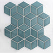 3D Gloss Teal 30.5cm x 26.5cm Mosaic