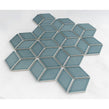 3D Gloss Teal 30.5cm x 26.5cm Mosaic