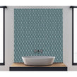 3D Gloss Teal 30.5cm x 26.5cm Mosaic