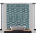 3D Gloss Teal 30.5cm x 26.5cm Mosaic