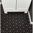 3D Matt Black 30.5cm x 26.6cm (4.8cm x 4.8cm) Mosaic Tile