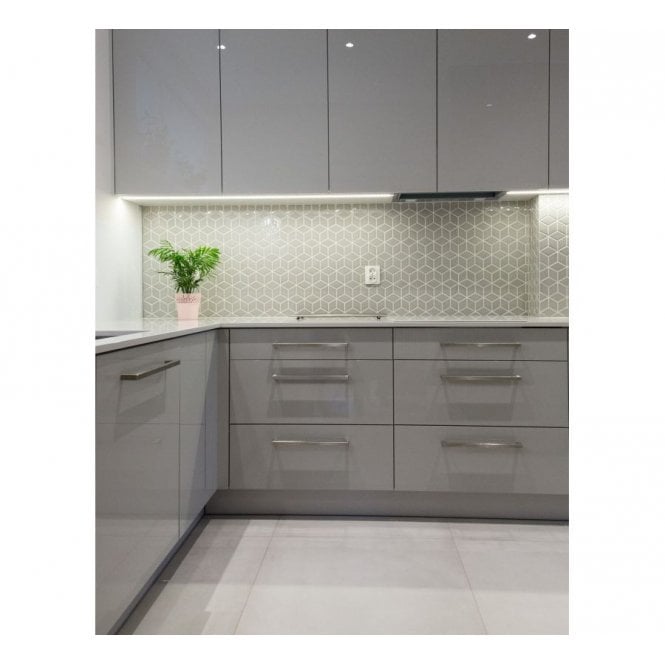 3D Matt Grey 30.5cm x 26.5cm Mosaic