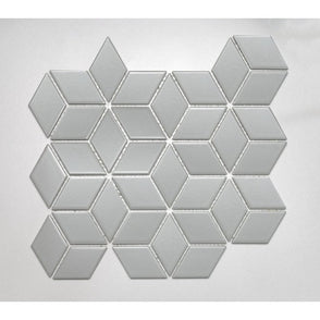 3D Matt Grey 30.5cm x 26.5cm Mosaic