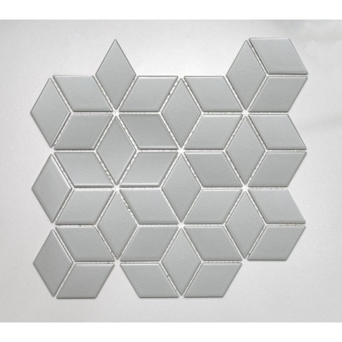 3D Matt Grey 30.5cm x 26.5cm Mosaic