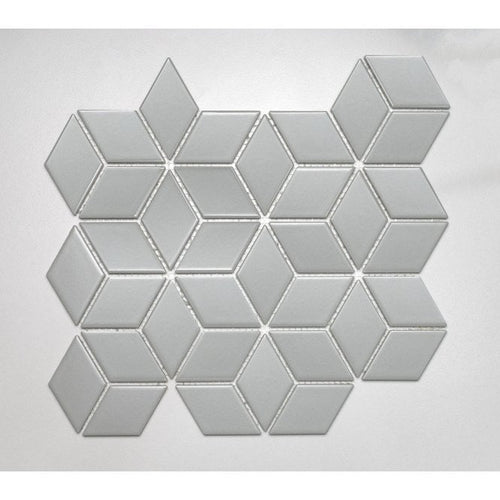 3D Matt Grey 30.5cm x 26.5cm Mosaic