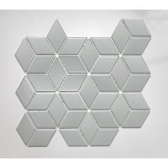 3D Matt Grey 30.5cm x 26.5cm Mosaic