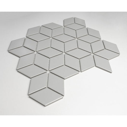 3D Matt Grey 30.5cm x 26.5cm Mosaic