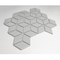 3D Matt Grey 30.5cm x 26.5cm Mosaic