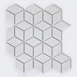 3D Matt White 30.5cm x 26.6cm Mosaic