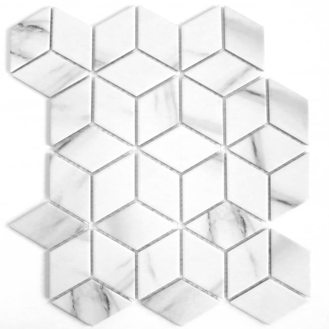 3D Staturio Matt 30.5cm x 26.5cm Mosaic Tile