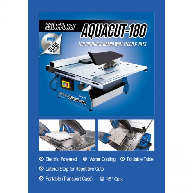 550W Power Aquacut 180 Diamond Tile Cutting Machine