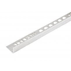 Tile Bank 8MM Square Edge Brushed Silver Trim 2.5M