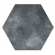 Abril Black 17.5cm x 15cm Wall & Floor Hexagon Tile