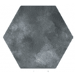 Abril Black 17.5cm x 15cm Wall & Floor Hexagon Tile