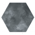 Abril Black 17.5cm x 15cm Wall & Floor Hexagon Tile