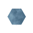 Abril Blue 17.5cm x 15cm Wall & Floor Hexagon Tile