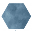 Abril Blue 17.5cm x 15cm Wall & Floor Hexagon Tile