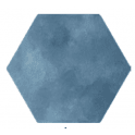 Abril Blue 17.5cm x 15cm Wall & Floor Hexagon Tile