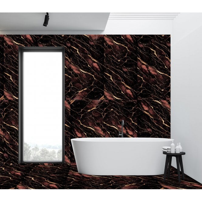 Abstract Red 60cm x 120cm Wall & Floor Tile