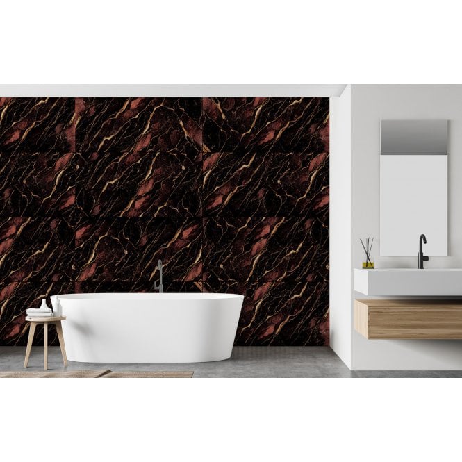 Abstract Red 60cm x 120cm Wall & Floor Tile