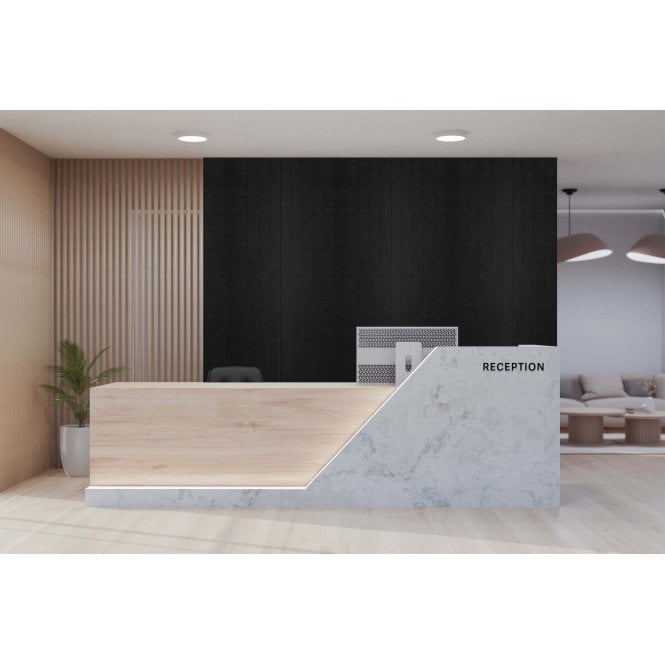 Acoustic Groove Ash Felt Panel 240cm x 60cm