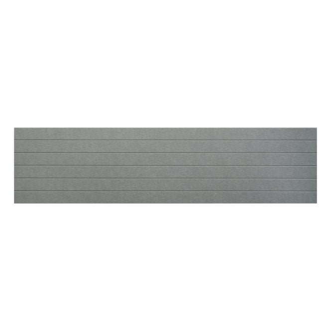 Acoustic Groove Grey Felt Panel 240cm x 60cm
