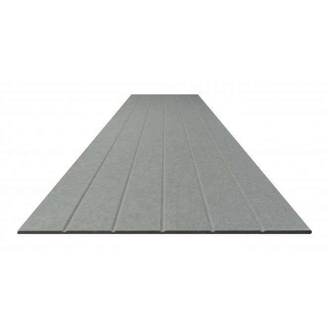 Acoustic Groove Grey Felt Panel 240cm x 60cm