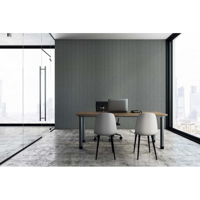 Acoustic Groove Grey Felt Panel 240cm x 60cm