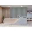 Acoustic Groove Grey Felt Panel 240cm x 60cm